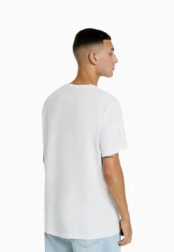 BERSHKA 2 PACK REGULAR FIT - T-Shirt Basic - White -Bershka Verkaufsgeschäft 5db670a725e24ae3ba2b2efbf94a1585
