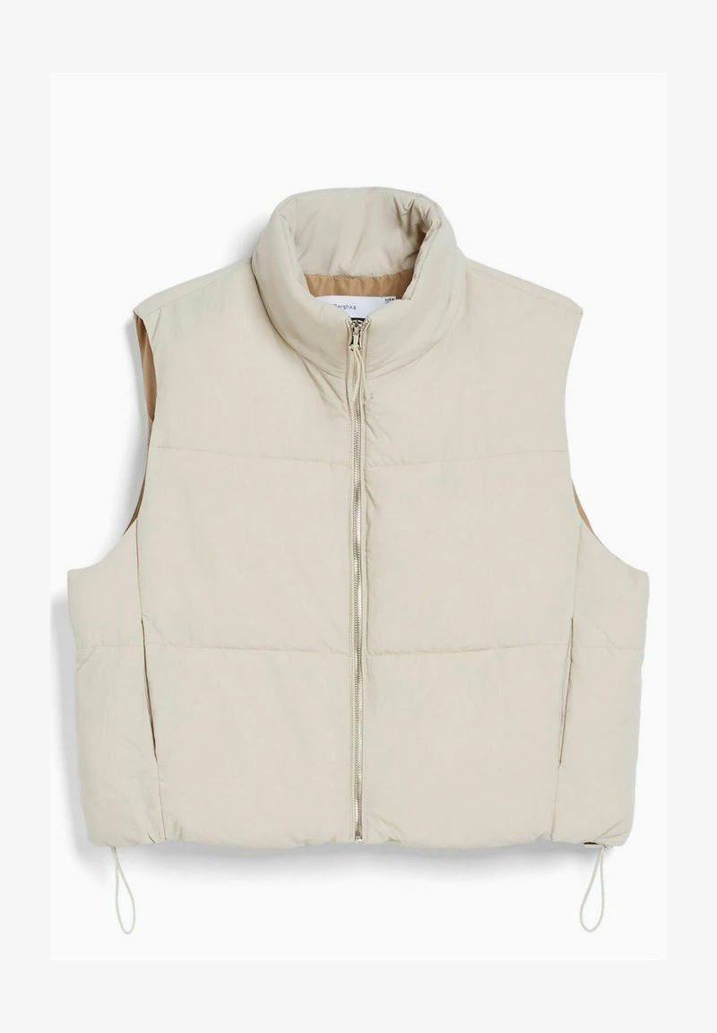 BERSHKA PUFFER - Weste - Stone 6 BERSHKA PUFFER - Weste - Stone – Bild 4