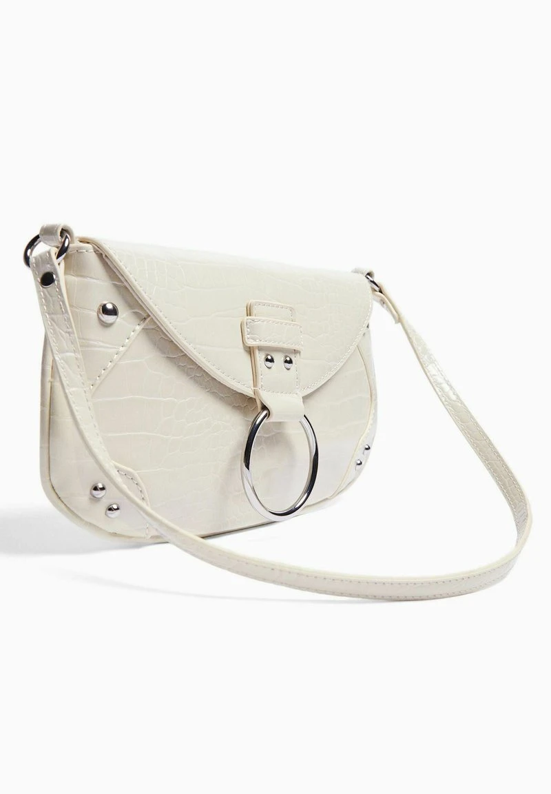 BERSHKA HANDLE AND FLAP - Handtasche - Beige 7 BERSHKA HANDLE AND FLAP - Handtasche - Beige – Bild 5