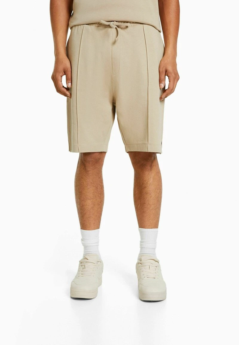 BERSHKA INTERLOCK - Shorts - Camel 3 BERSHKA INTERLOCK - Shorts - Camel