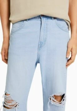 BERSHKA LOOSE FIT WITH RIPS - Jeans Relaxed Fit - Light Blue 10 BERSHKA LOOSE FIT WITH RIPS - Jeans Relaxed Fit - Light Blue -Bershka Verkaufsgeschäft 6190b6ffaae945bd94342eef33c3278c