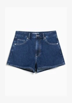 BERSHKA MOM FIT - Jeans Shorts - Dark Blue -Bershka Verkaufsgeschäft 6190eb30453541ca94ebd58f1f8660a5