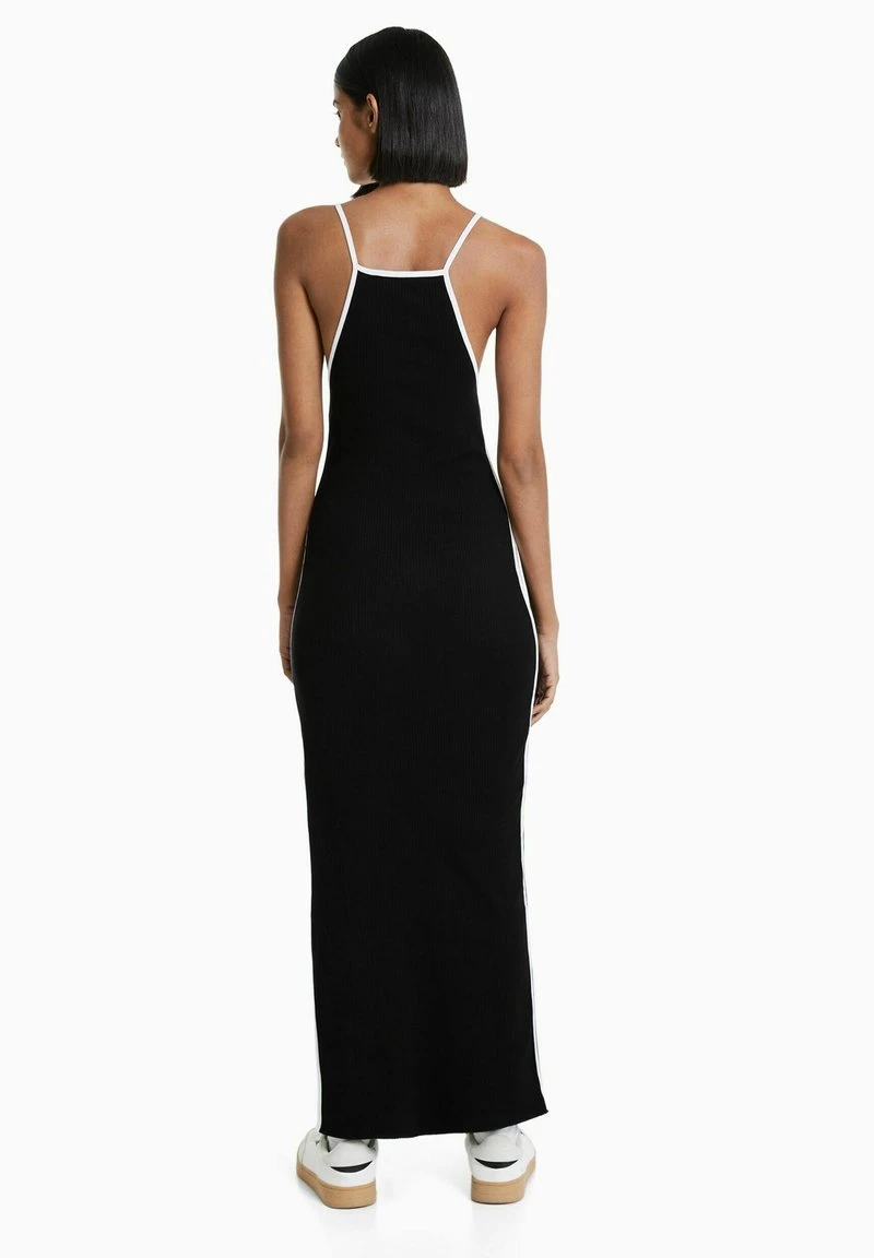 BERSHKA CONTRAST STRAPS - MIDI - Maxikleid - Black 4 BERSHKA CONTRAST STRAPS - MIDI - Maxikleid - Black – Bild 2