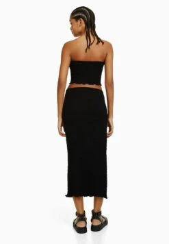 BERSHKA WAFFLE - A-Linien-Rock - Black 10 BERSHKA WAFFLE - A-Linien-Rock - Black -Bershka Verkaufsgeschäft 634bd17a8b3d4aa9bb944c7f0df23dec