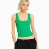 BERSHKA SLEEVELESS - Top - Evergreen -Bershka Verkaufsgeschäft 649ec0ffef9f4fbaa509a977c53f6f87