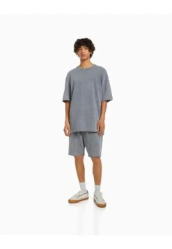 BERSHKA SHORT SLEEVE FADED - T-Shirt Basic - Grey 11 BERSHKA SHORT SLEEVE FADED - T-Shirt Basic - Grey -Bershka Verkaufsgeschäft 64d0c86aa6f0420ba34ca615fd52cef7