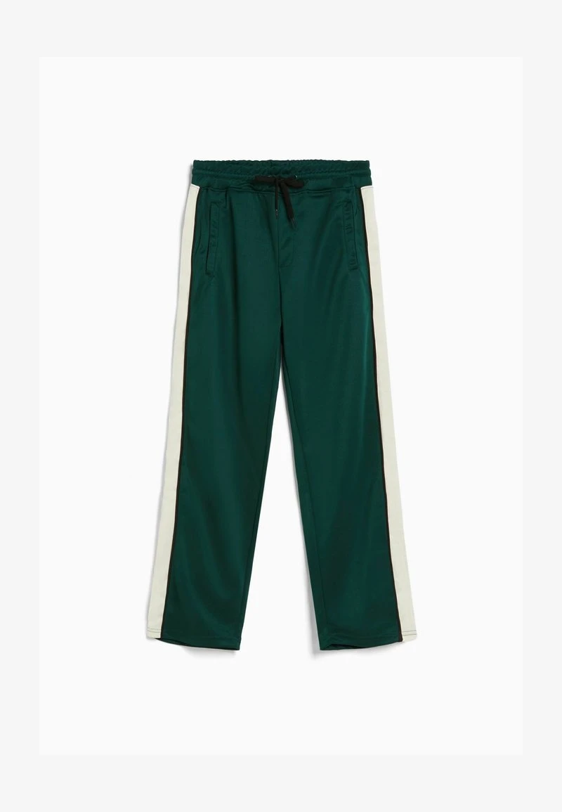BERSHKA WIDE-LEG WITH INTERLOCK SIDE STRIPES - Jogginghose - Dark Green 6 BERSHKA WIDE-LEG WITH INTERLOCK SIDE STRIPES - Jogginghose - Dark Green – Bild 4