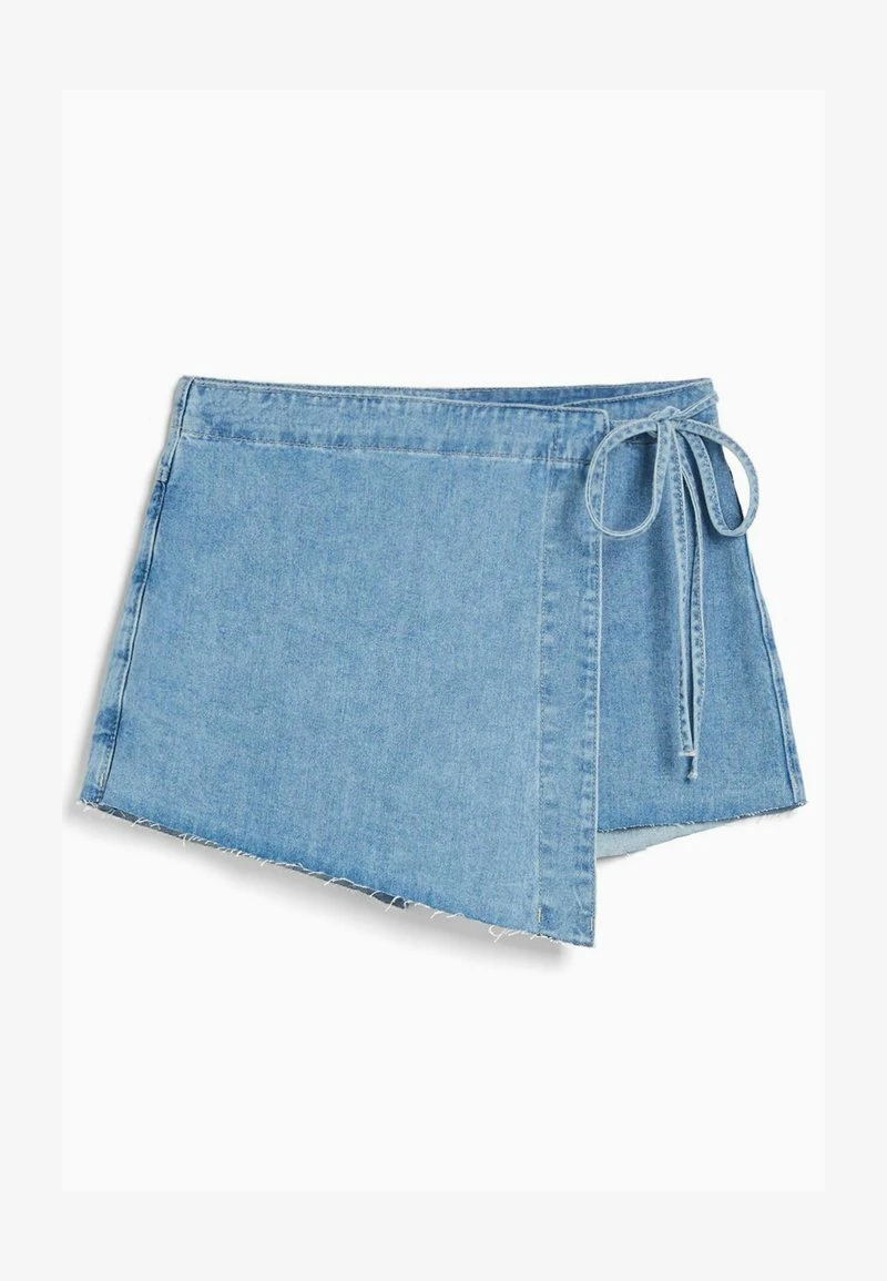 BERSHKA KNOTTED - Wickelrock - Light Blue Denim 8 BERSHKA KNOTTED - Wickelrock - Light Blue Denim – Bild 6