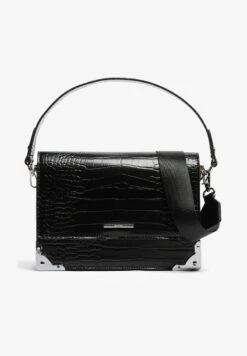 BERSHKA TEXTURED - MINAUDIÈRE WITH HANDLE - Handtasche - Black -Bershka Verkaufsgeschäft 684e42ee1ac54101a07fefc3cc782473
