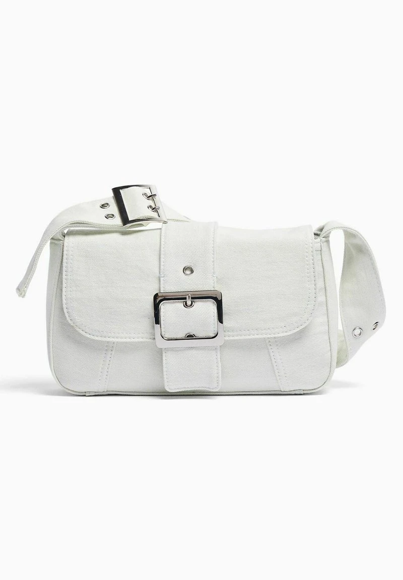 BERSHKA BUCKLE STRAP - Handtasche - White 8 BERSHKA BUCKLE STRAP - Handtasche - White – Bild 6