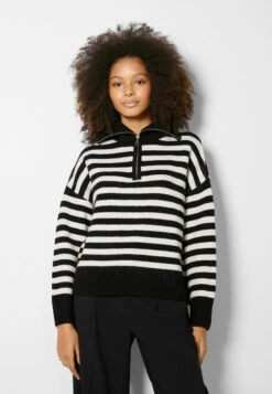 BERSHKA Sweatshirt - Black