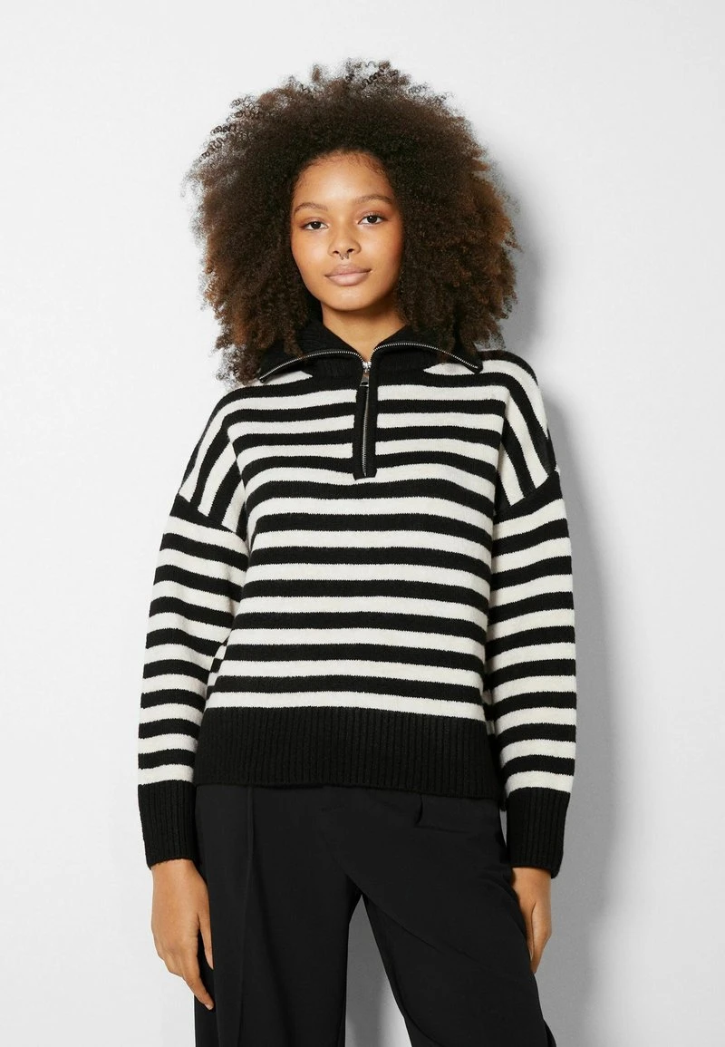 BERSHKA Sweatshirt - Black 3 BERSHKA Sweatshirt - Black