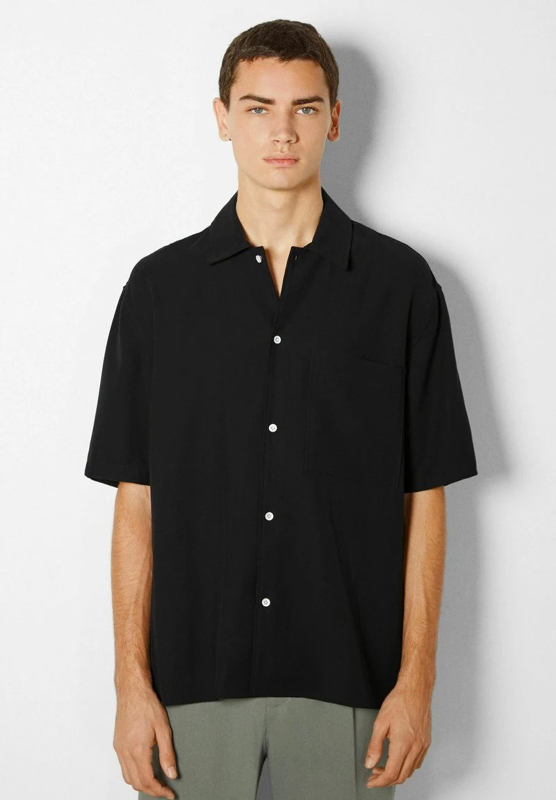 BERSHKA RELAXED FIT - Hemd - Black 3 BERSHKA RELAXED FIT - Hemd - Black
