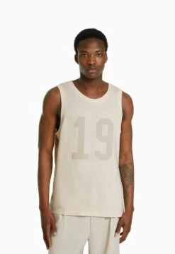 BERSHKA STRAPPY - Top - White