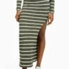 BERSHKA STRIPED - Maxirock - Khaki 1 BERSHKA STRIPED - Maxirock - Khaki -Bershka Verkaufsgeschäft 6a2bd24dfcc74339aaf2c1d7e8fedc31