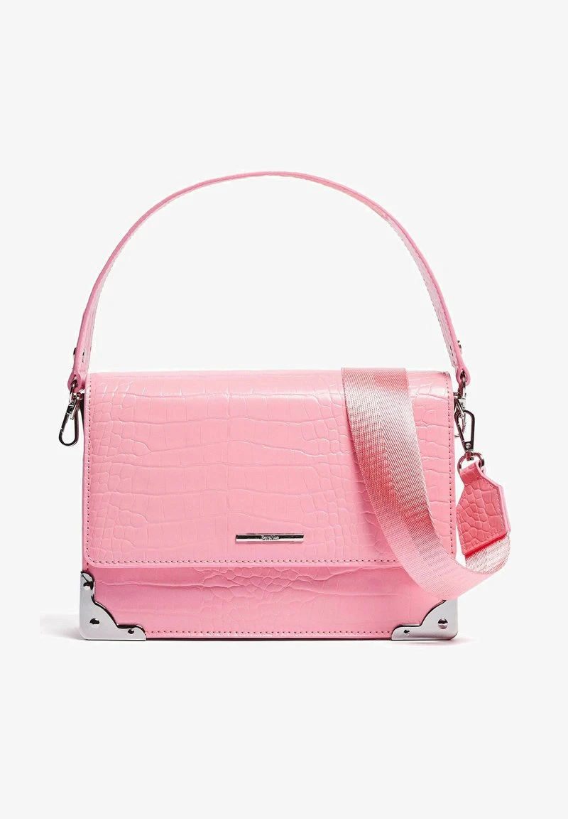 BERSHKA TEXTURED - MINAUDIÈRE WITH HANDLE - Handtasche - Light Pink 5 BERSHKA TEXTURED - MINAUDIÈRE WITH HANDLE - Handtasche - Light Pink – Bild 3