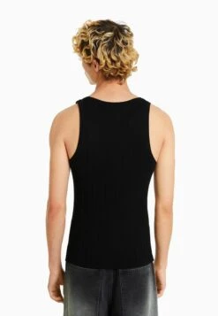 BERSHKA SLEEVELESS - Top - Black -Bershka Verkaufsgeschäft 6b0b5217bfd04b7aa91a4497366ebd23