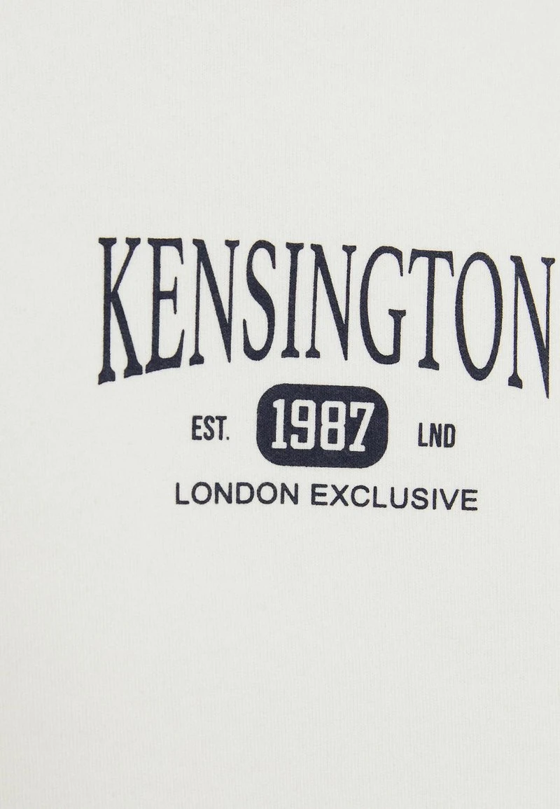 BERSHKA ROUND NECK CONTRAST - PRINT - Sweatshirt - White 8 BERSHKA ROUND NECK CONTRAST - PRINT - Sweatshirt - White – Bild 6