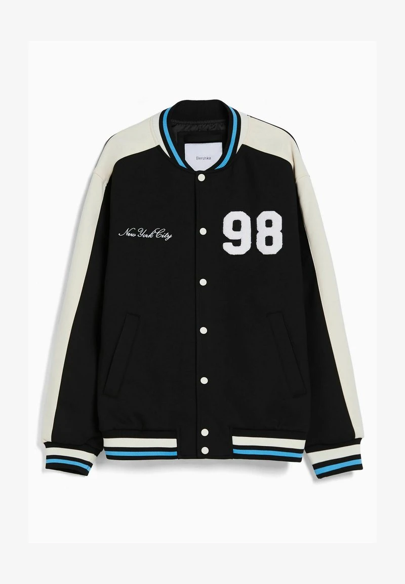 BERSHKA WITH PATCH - Bomberjacke - Black 7 BERSHKA WITH PATCH - Bomberjacke - Black – Bild 5