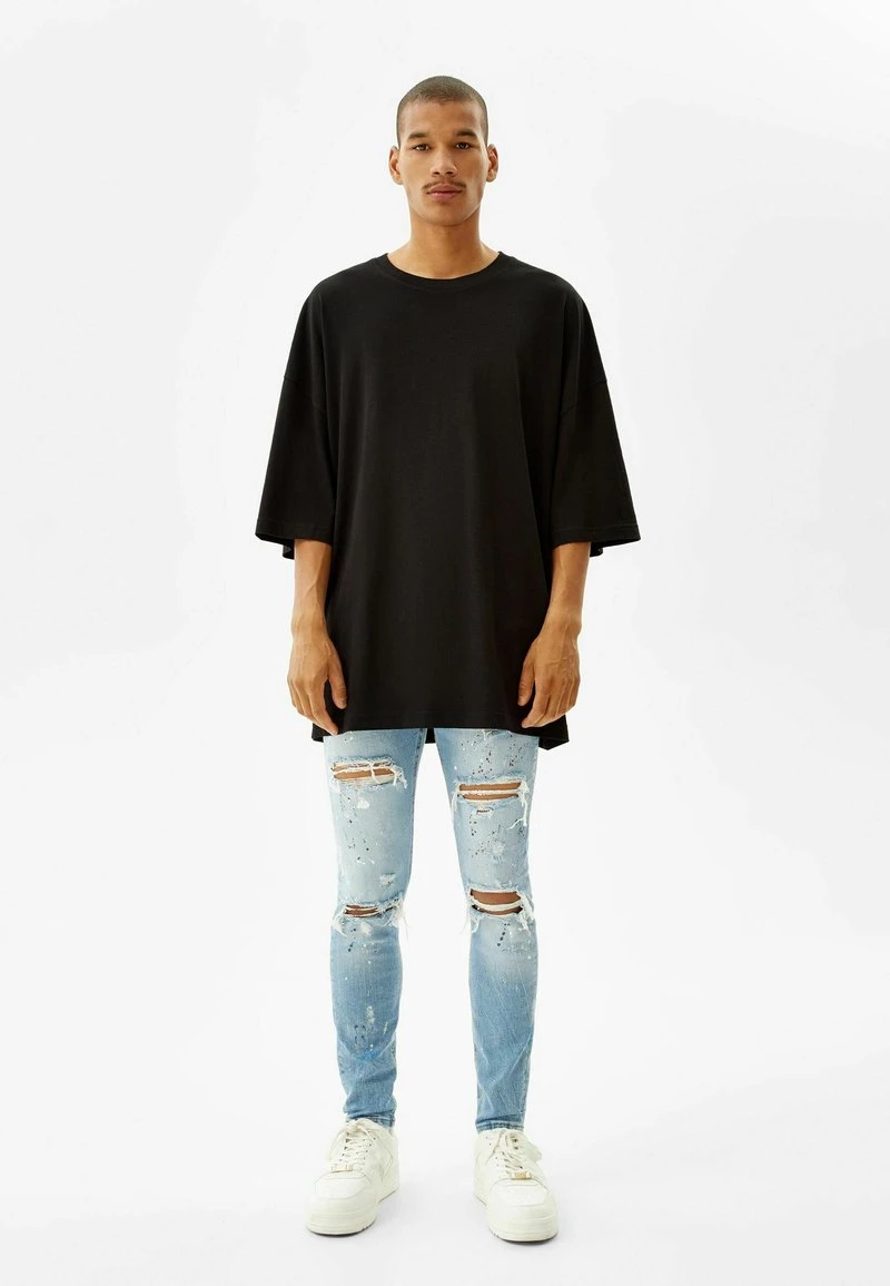 BERSHKA RIPPED - Jeans Skinny Fit - Lightblue Denim 4 BERSHKA RIPPED - Jeans Skinny Fit - Lightblue Denim – Bild 2