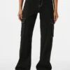 BERSHKA CARGO - Jeans Relaxed Fit - Black -Bershka Verkaufsgeschäft 6c8fc22addb641fe955c79ae3c52aedc