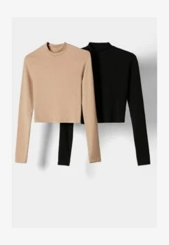 BERSHKA 2 PACK - Langarmshirt - Beige 12 BERSHKA 2 PACK - Langarmshirt - Beige -Bershka Verkaufsgeschäft 6cf14f1f3c574aee80e14f5656c35f05