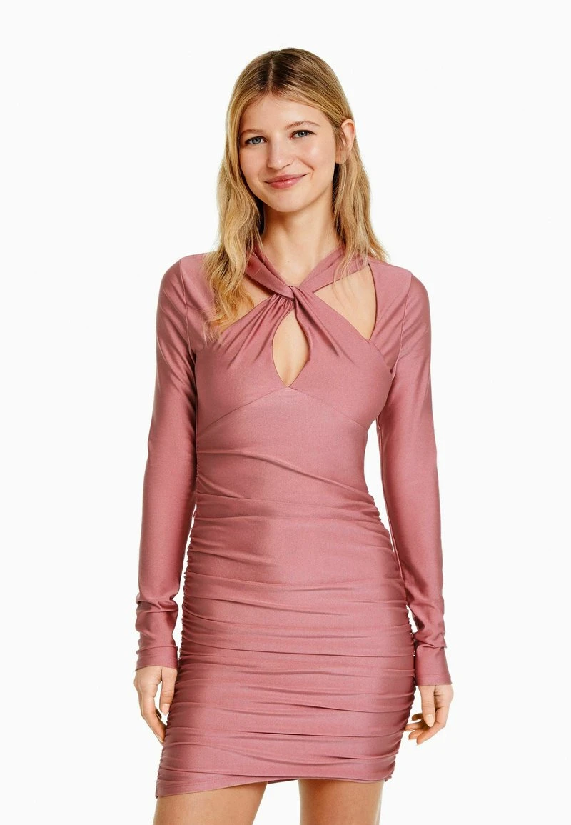 BERSHKA WITH CROSSOVER STRAPS - 00594810 - Cocktailkleid/festliches Kleid - Pink 4 BERSHKA WITH CROSSOVER STRAPS - 00594810 - Cocktailkleid/festliches Kleid - Pink – Bild 2