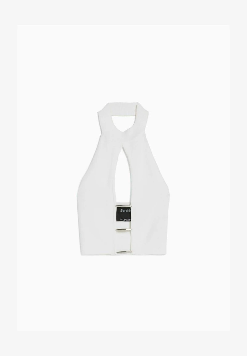 BERSHKA DETAIL HALTER - Top - Off White 8 BERSHKA DETAIL HALTER - Top - Off White – Bild 6