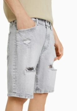 BERSHKA RIPPED - BERMUDA - Jeans Shorts - Mottled Dark Grey 11 BERSHKA RIPPED - BERMUDA - Jeans Shorts - Mottled Dark Grey -Bershka Verkaufsgeschäft 6ef745dc98104c36a789a7ecfa6f7684