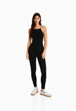 BERSHKA Jumpsuit - Black