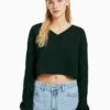 BERSHKA V-NECK - Strickpullover - Evergreen 1 BERSHKA V-NECK - Strickpullover - Evergreen -Bershka Verkaufsgeschäft 705c1956063145caa1cb8b9860d5cae9