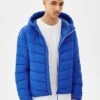 BERSHKA Winterjacke - Dark Blue