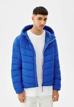 BERSHKA Winterjacke - Dark Blue