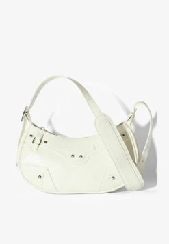 BERSHKA STUDDED - Umhängetasche - Off White -Bershka Verkaufsgeschäft 721875475f9d4df78fff503ca8c5316d