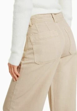 BERSHKA CULOTTES - Flared Jeans - Sand 10 BERSHKA CULOTTES - Flared Jeans - Sand -Bershka Verkaufsgeschäft 736fc02ad6a14dffbb92f02c74e443b5