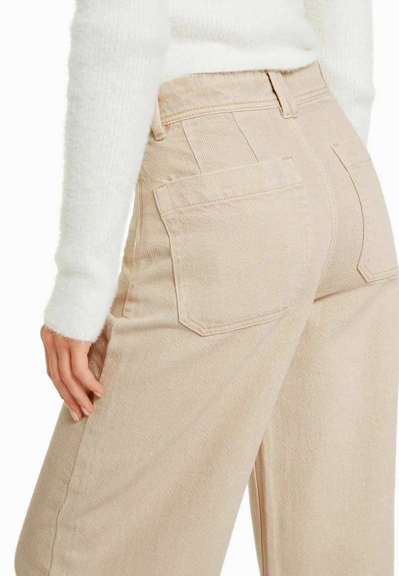 BERSHKA CULOTTES - Flared Jeans - Sand 5 BERSHKA CULOTTES - Flared Jeans - Sand – Bild 3