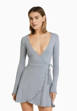 BERSHKA Freizeitkleid - Grey