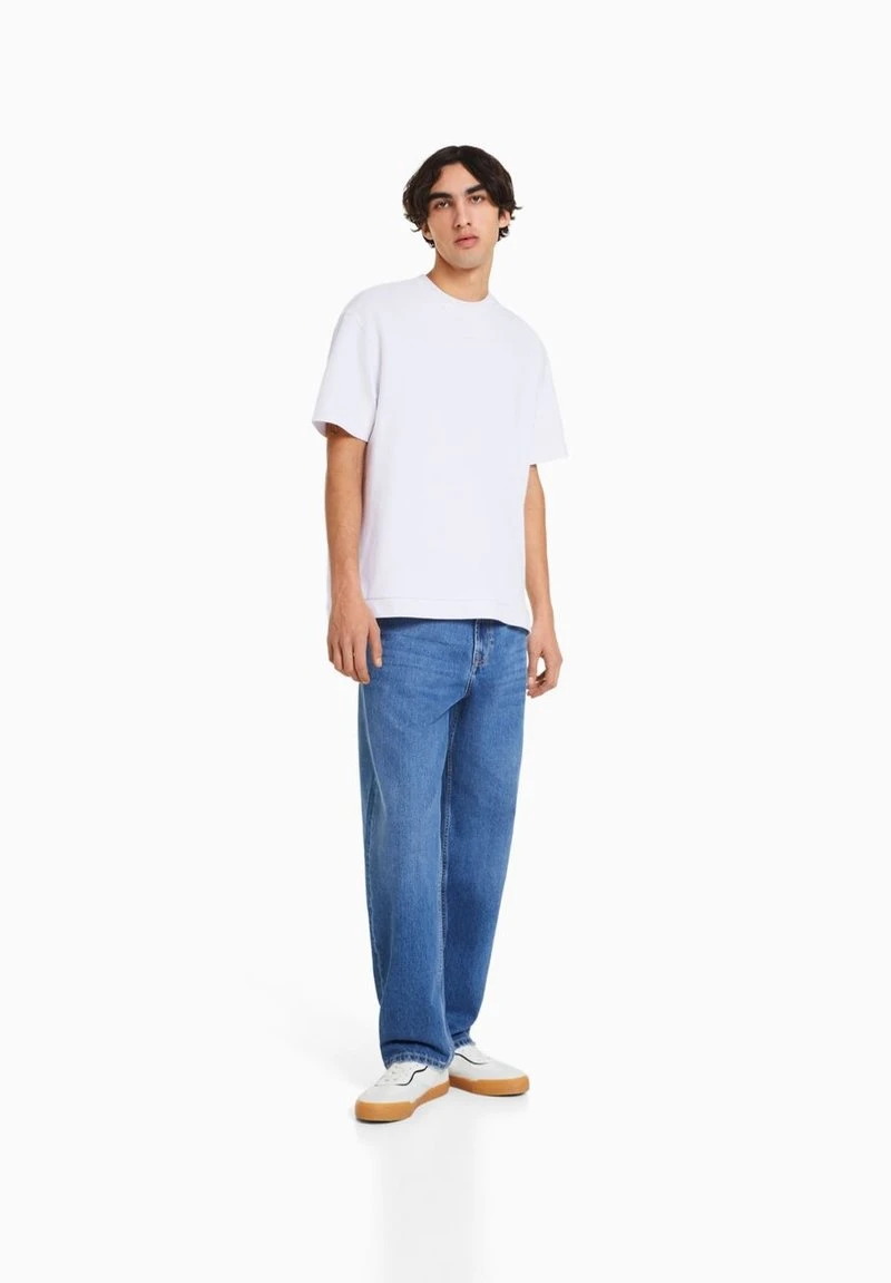 BERSHKA SHORT SLEEVE - T-Shirt Basic - Off-white 4 BERSHKA SHORT SLEEVE - T-Shirt Basic - Off-white – Bild 2