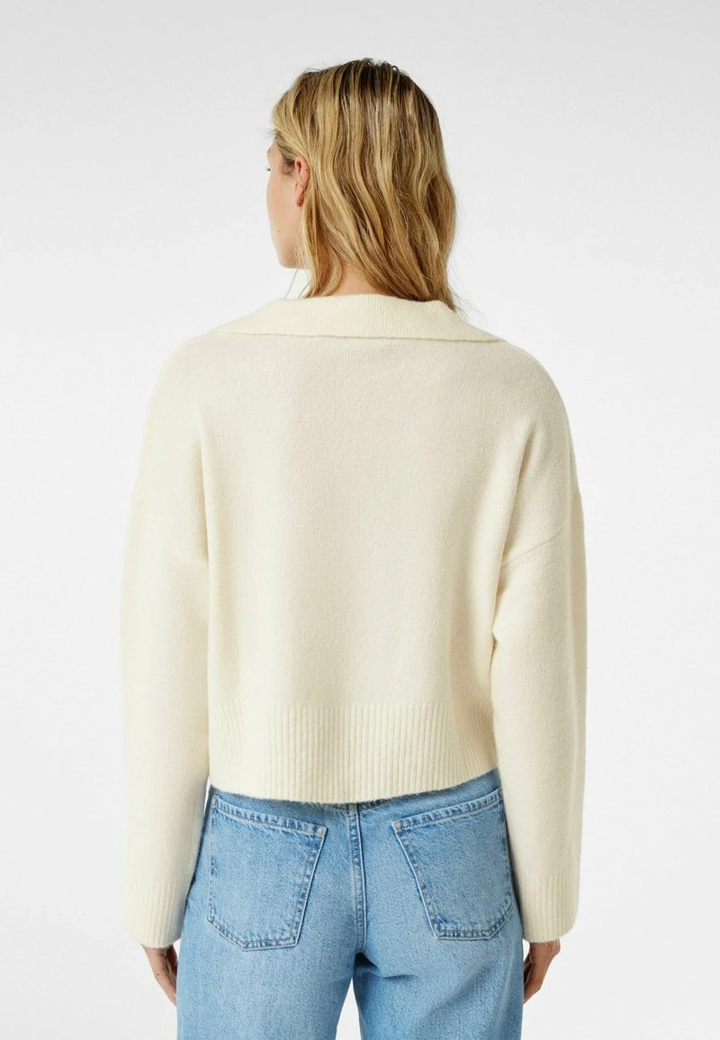 BERSHKA Strickpullover - Off White 5 BERSHKA Strickpullover - Off White – Bild 3