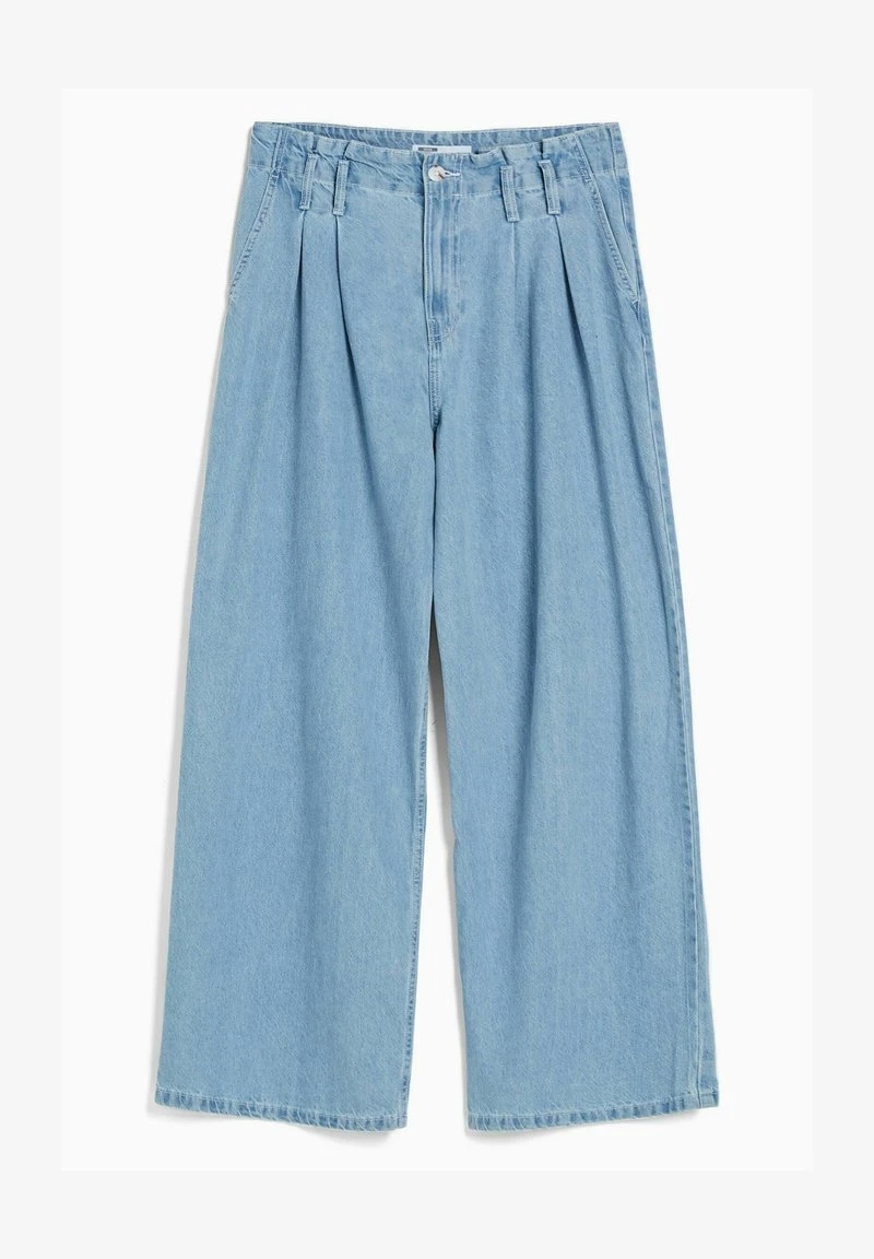 BERSHKA WIDE PLEATED - Flared Jeans - Light Blue Denim 7 BERSHKA WIDE PLEATED - Flared Jeans - Light Blue Denim – Bild 5