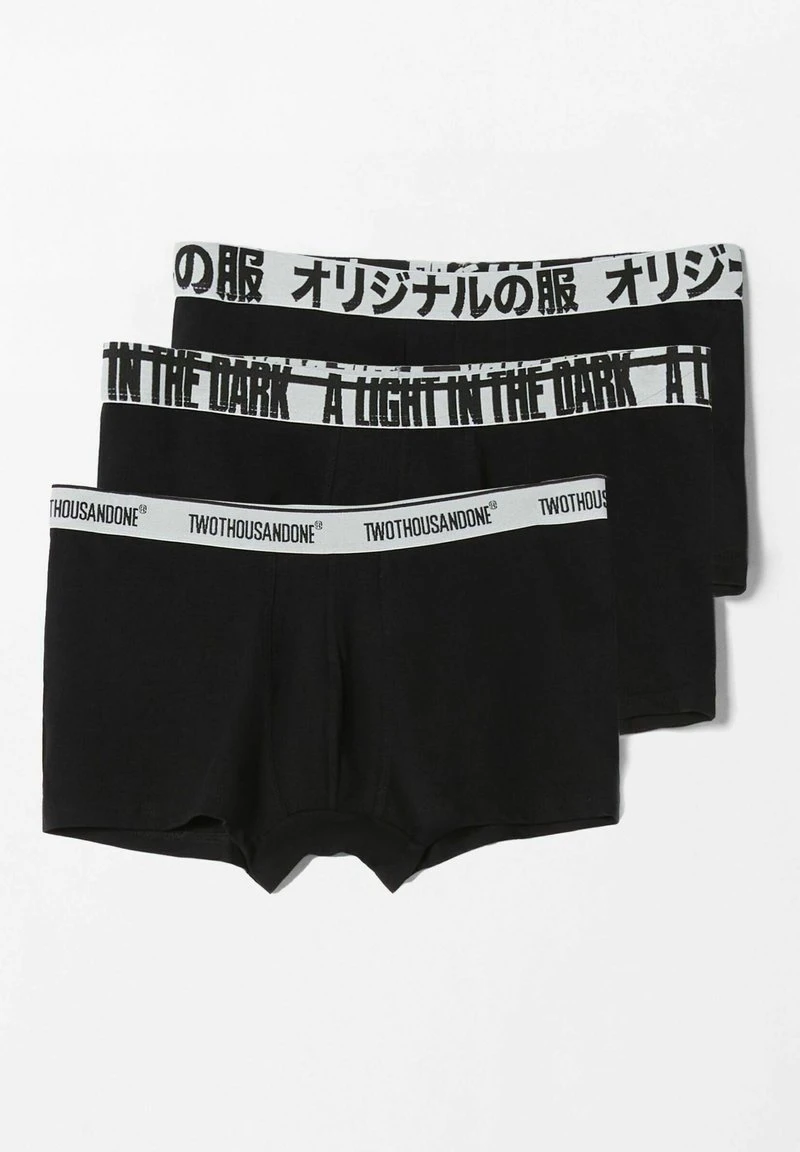 BERSHKA SET OF 3 PACK - LETTERING - Panties - Black 8 BERSHKA SET OF 3 PACK - LETTERING - Panties - Black – Bild 6