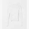 BERSHKA HIGH NECK - Strickpullover - White