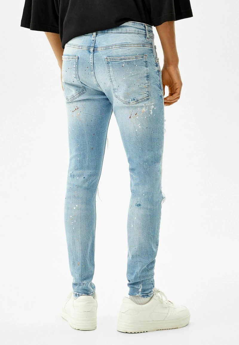 BERSHKA RIPPED - Jeans Skinny Fit - Lightblue Denim 5 BERSHKA RIPPED - Jeans Skinny Fit - Lightblue Denim – Bild 3