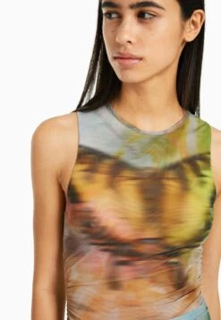 BERSHKA SLEEVELESS PRINTED - Etuikleid - Khaki 11 BERSHKA SLEEVELESS PRINTED - Etuikleid - Khaki -Bershka Verkaufsgeschäft 785780ee7a4541a29321af48f00777b2