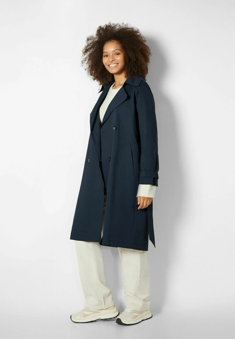 BERSHKA Trenchcoat - Royal Blue 4 BERSHKA Trenchcoat - Royal Blue – Bild 2