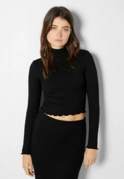 BERSHKA HIGH NECK - Strickpullover - Black 11 BERSHKA HIGH NECK - Strickpullover - Black -Bershka Verkaufsgeschäft 798d7326f0da4810984d0d2f662c18c7
