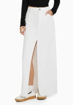 BERSHKA WITH FRONT SLIT - Maxirock - Offwhite 13 BERSHKA WITH FRONT SLIT - Maxirock - Offwhite -Bershka Verkaufsgeschäft 7bb2873bf6d0454fa94d73713505580a 1