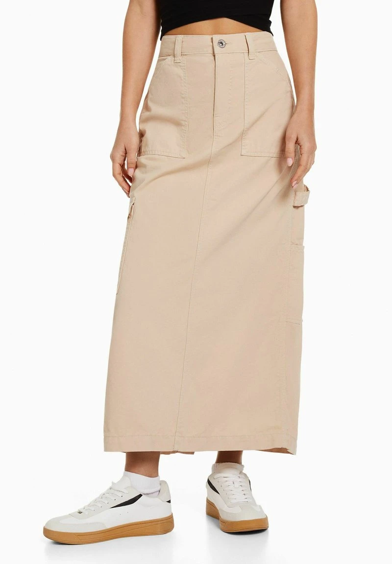 BERSHKA CARPENTER - Maxirock - Sand 8 BERSHKA CARPENTER - Maxirock - Sand – Bild 6