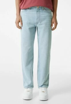 BERSHKA Jeans Straight Leg - Light Blue