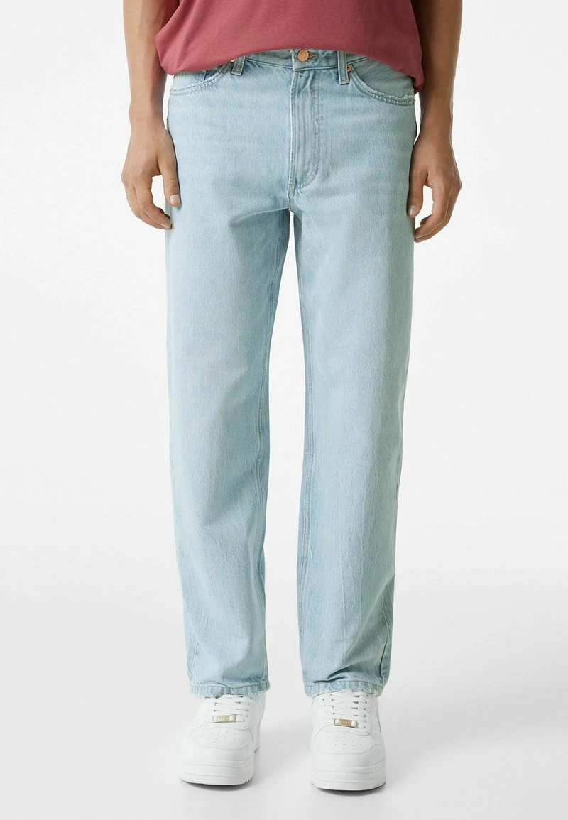 BERSHKA Jeans Straight Leg - Light Blue 3 BERSHKA Jeans Straight Leg - Light Blue